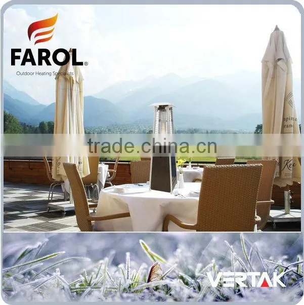 Table top flame heater