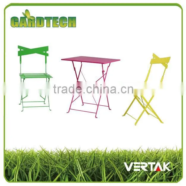 3-piece folding metal bistro set