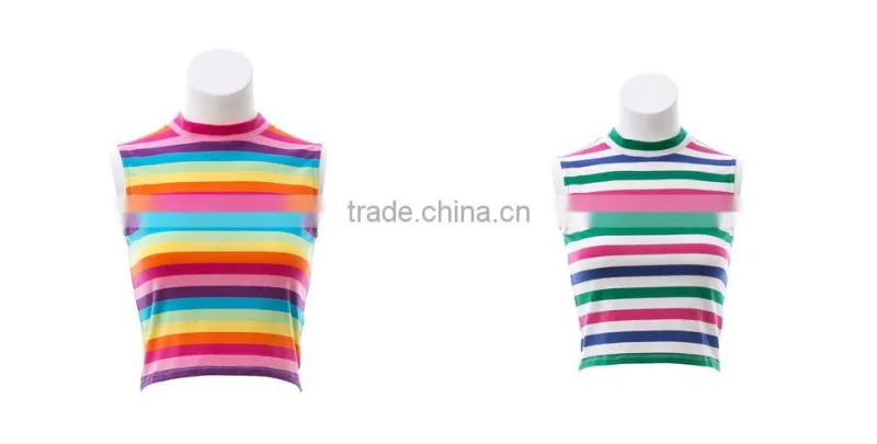 2015 European style women high neck sleeveless tank tops wholesale from China