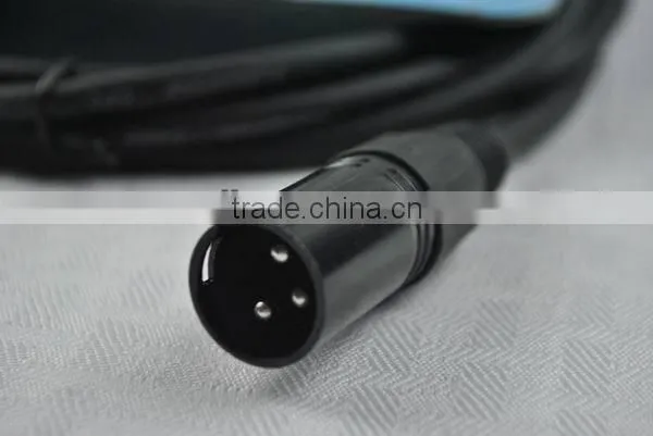 Professional 3 pole XLR microphone cable with black color MC041-10ft