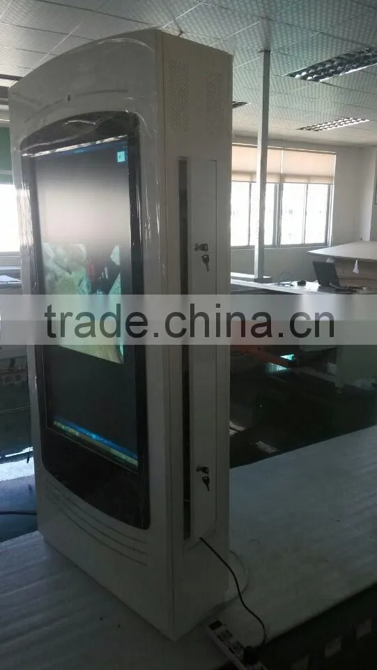 Smart HD wifi shopping mall supermarket touch screen floor stand 65 inch LCD advertising kiosk display