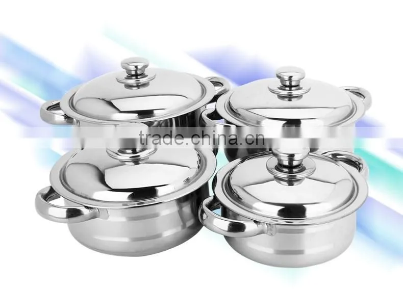 2016 new design stainless steel soup pot/ kitchen utensils/ cookware set
