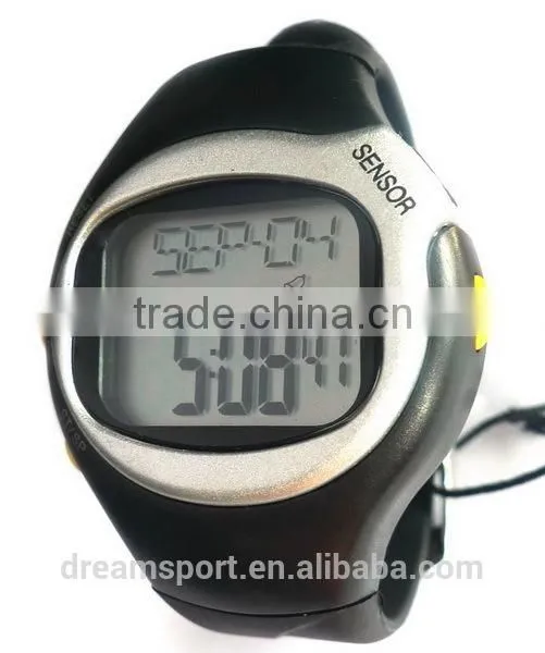 Water resistant finger sensor heart rate watch pulse digital slap wrist watch