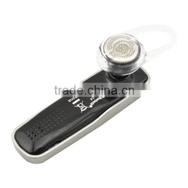 New wireless bluetooth single ear headset with micro USB charge port cheap price