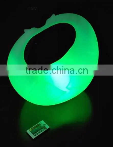 Rotational PE plastic Crafts with LED light and remote control YXF-4541