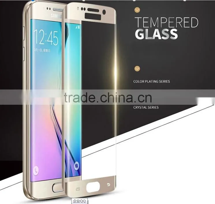 Newest Products For Samsung Galaxy S6 Edge 3D Curved Full Cover Tempered Glass Screen Protector film