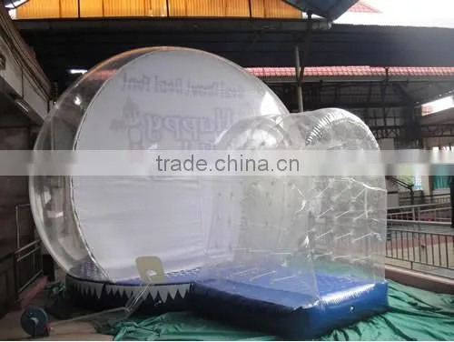cheap air sealed camping inflatable clear tent/ inflatable transparent tent