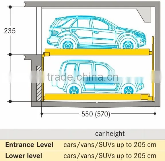 Pit type smart parking system/ fast access Automated parking