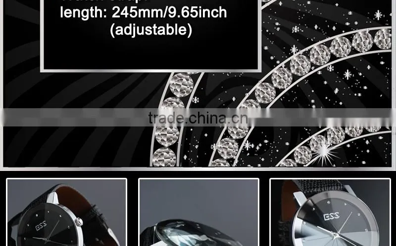 WM020 New Mens Unisex Black Dial Classic Value Leather Band Fashion Quartz Wrist Watch