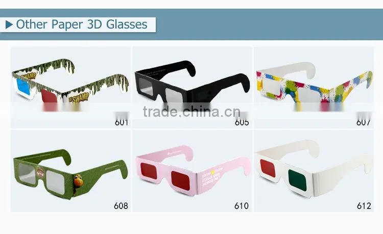 Promotional 3d Glasses red blue cyan 3d glasses from China factory