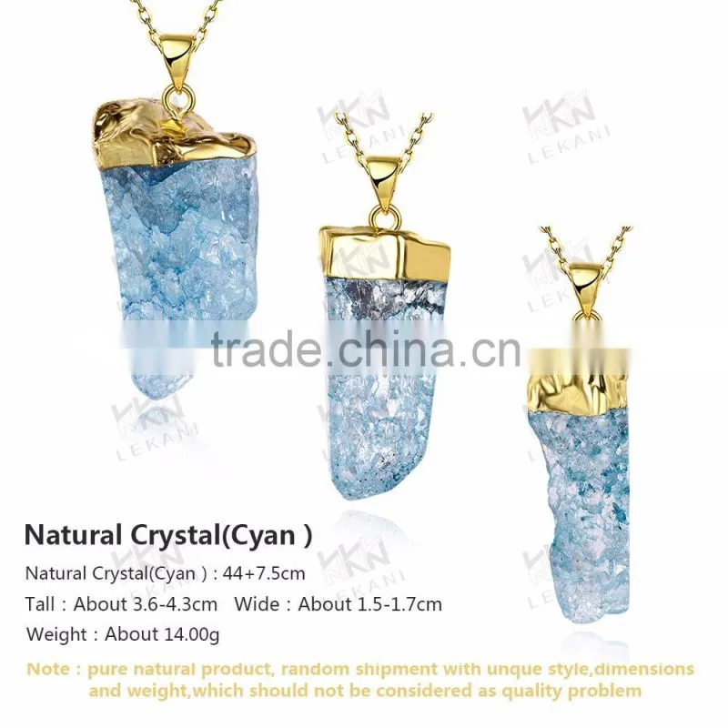 Popular Blue lucky stone necklaces wholesale