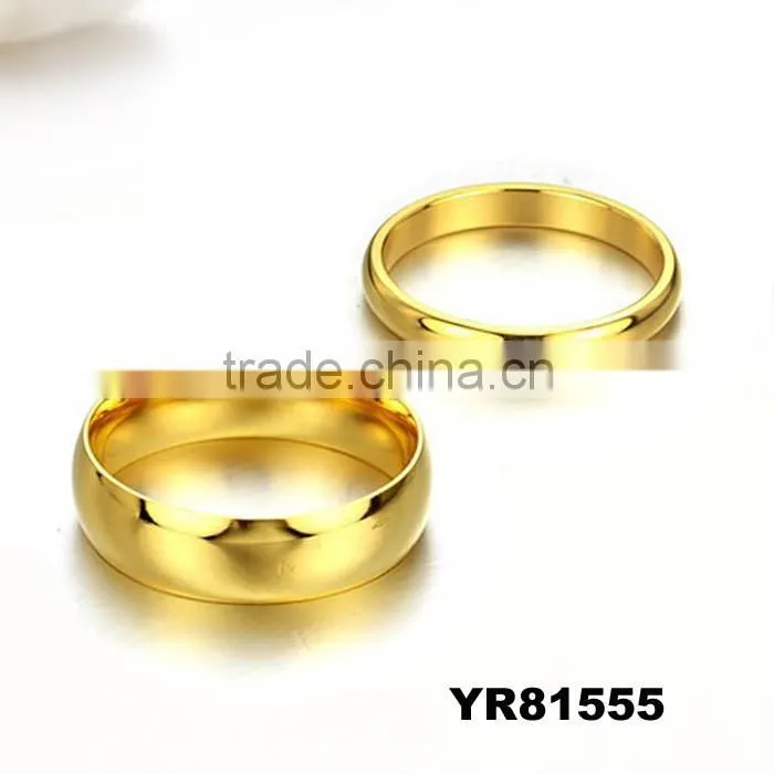 New design yellow diamond couple rings