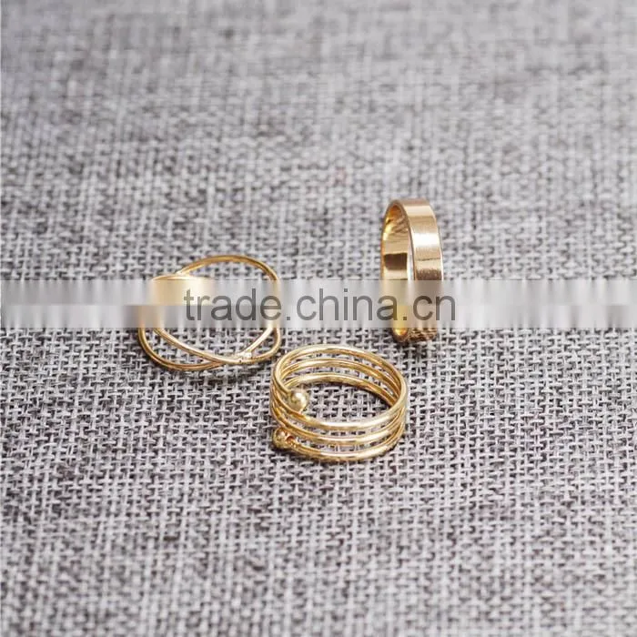 Gold ARMOR with MIDI Statement RING Metal SET