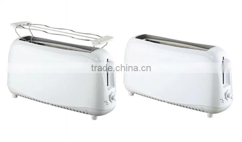 2 Slice Long Slot Toaster With Bun Warmer HT-011