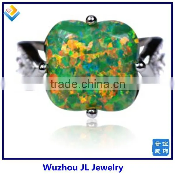 Fasion Silver Jewelry Design Opal Ring Silver Big Stone Opal Ring Hot Sale In Turkey