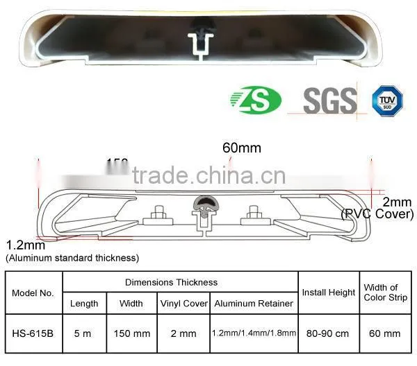 Wooden Color Rigid PVC Wall Protection Wallguards/ Bumper Rail