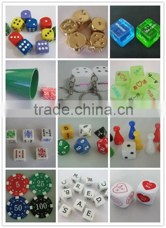 4,6,8,10,12,20-sided dice