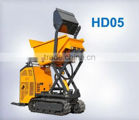 Tracked Dumper Truck for sale,53hp,load 2280kgs,Hydrostatic Transmission with CE