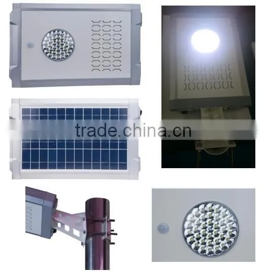 Black LED All In One Solar Energy Street kits , High Lumen Solar outdoor lights
