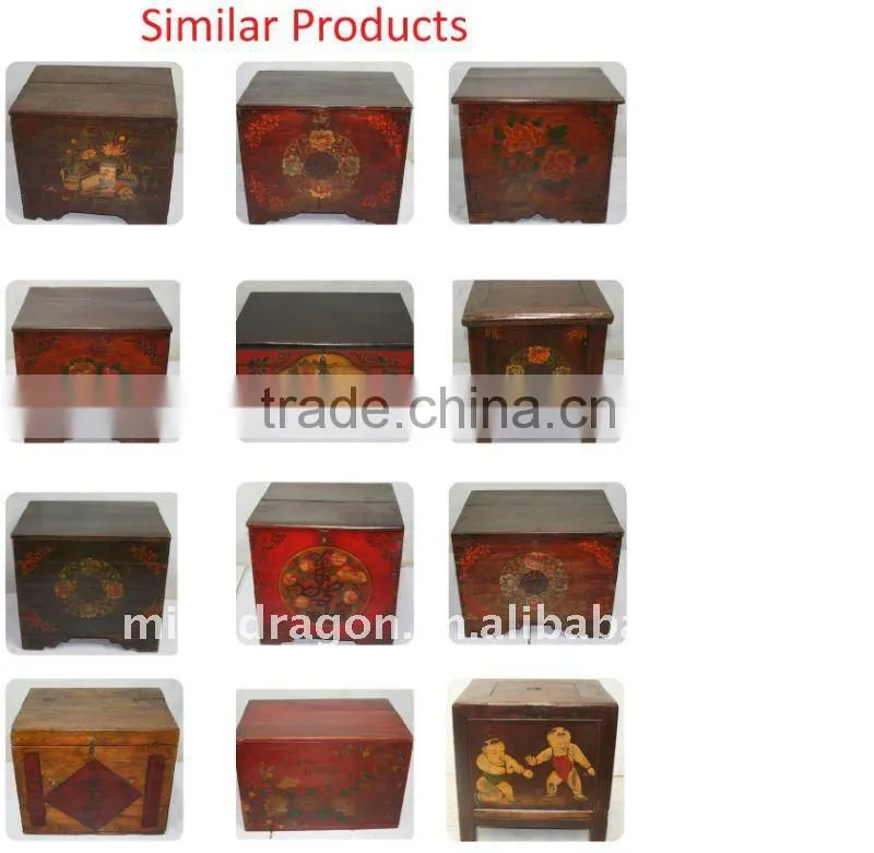 Chinese antique beautiful hand painted chest