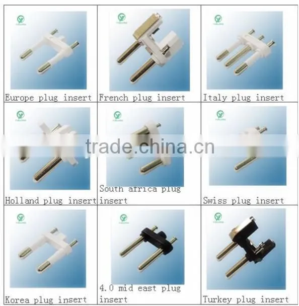 XY-A-014 Small British plug insert with half a pack glue