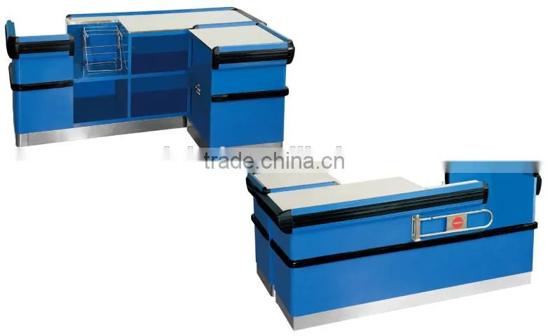 2015 Supermarket Checkout Counter with conveyor belt