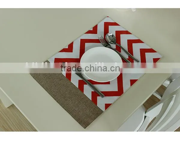 Chevron design printed table placemat