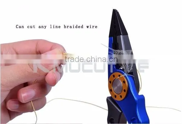 Multifunctional High Quality Outdoor Fishing Tackle Aluminum alloy Fishing Pliers Kmucutie Pliers CHQZ1