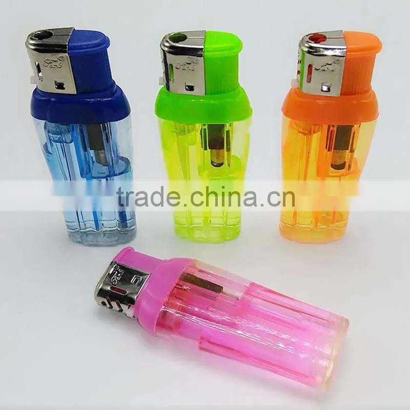 Transparent big flower vase electric cigarette lighter for men