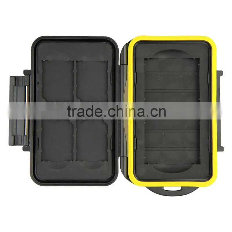 JJC Water-Resistant Anti-shock Memory Card Case for 4 SD and 2CF cards