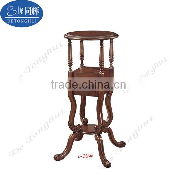Home furniture unique design solid wood flower rack C-10#