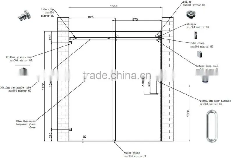 walk in bathtub shower cabin/frameless shower screen,shower door