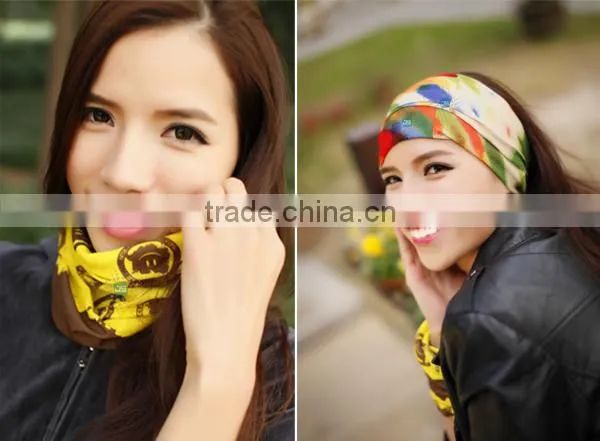Custom printed microfiber tube headwear