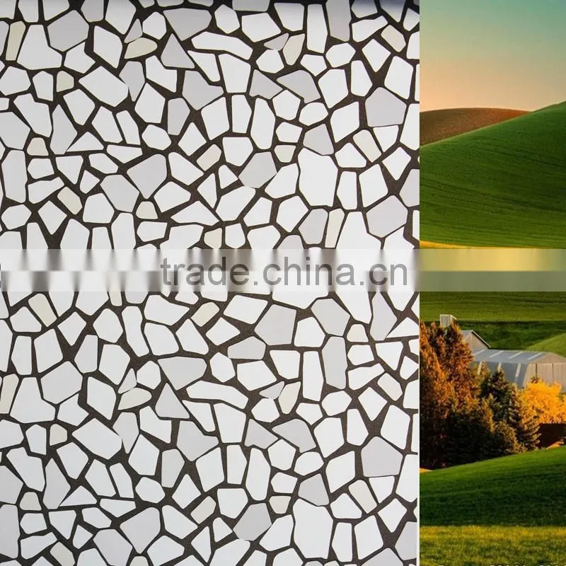 Christmas glass window stickers pvc decorate film for home