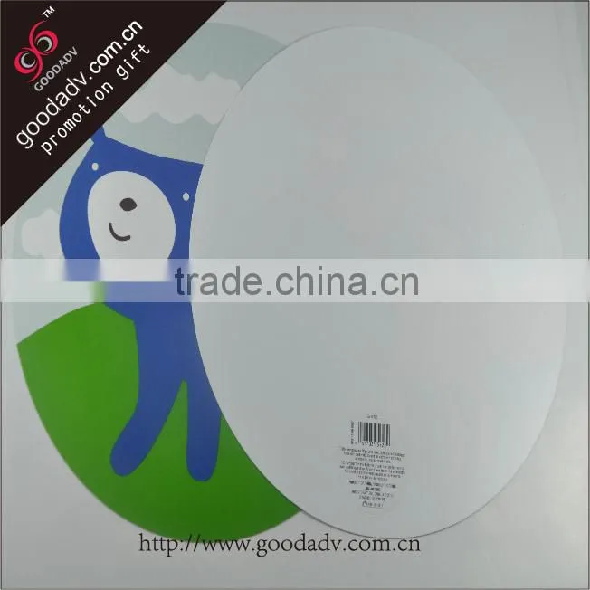 novetly product round shape animal pattern plastic table placemats