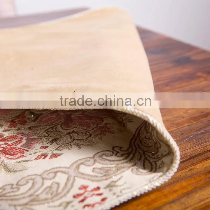 PLUS Gilding flower gorgeous silky brocade jacquard Table Runner