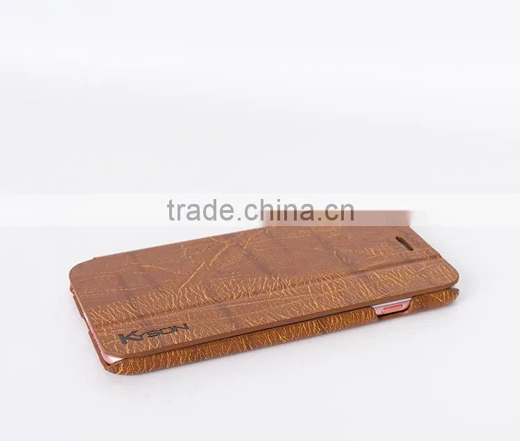 Slim leather cover for 6S with edge oil, oil case with logo