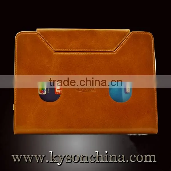 2015 Updated style for iPad case, cat shape leather case for ipad