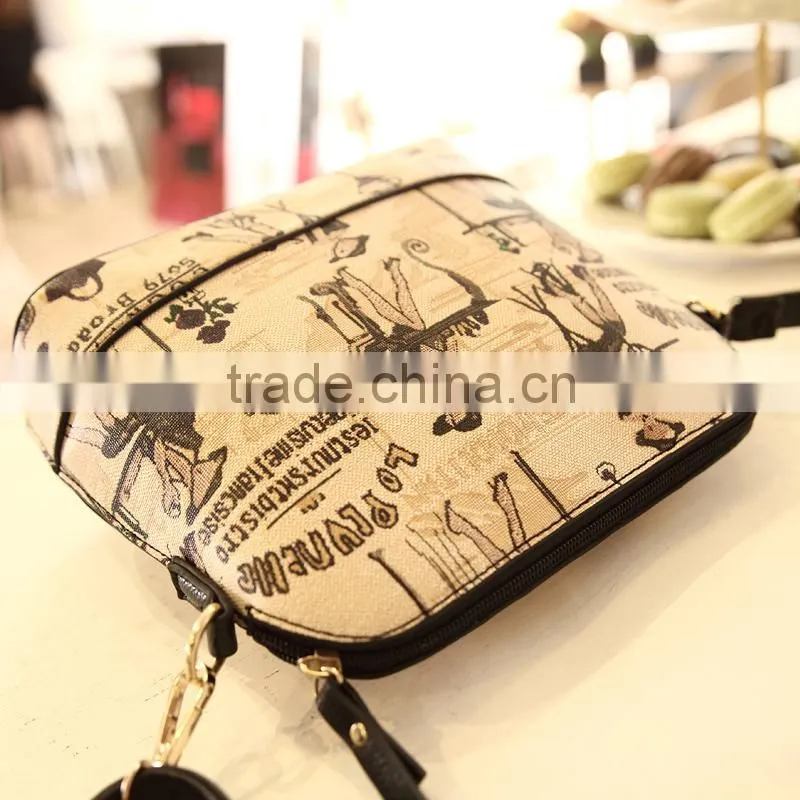 2015 Hot sale good quality young ladies canvas bags