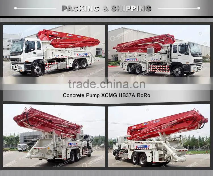 cheap 37m xcmg truck-mounted diesel concrete pump hb37