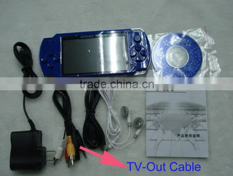 Portable 4.3inch screen Mp4 MP5 game player with camera/video/TV-Out