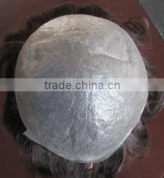 Super thin skin toupee Best natural looking invisible thin skin men's toupee