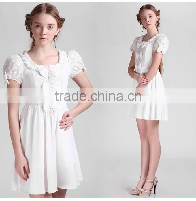 2015 very Cute Pure Princess Design girl Dresses Party