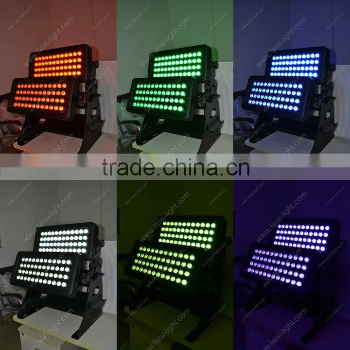 Waterproof 96pcs 4in1/5in1 LED Wall Washer Light, RGBW led wall wash with DMX