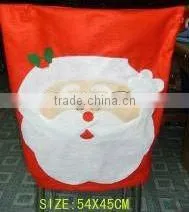 Custom Christmas Decorative Santa Claus Felt Dining Chair Back Covers