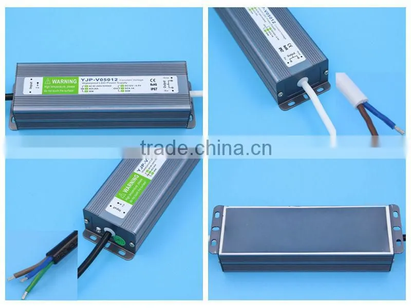 waterproof Led Driver 50W 24V CE Rohs approved electric LED AC to DC adapter