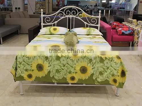 coppering metal single bed base