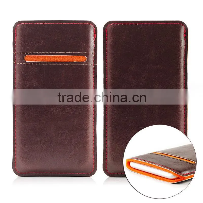 PU Mobile phone pouch with card slot