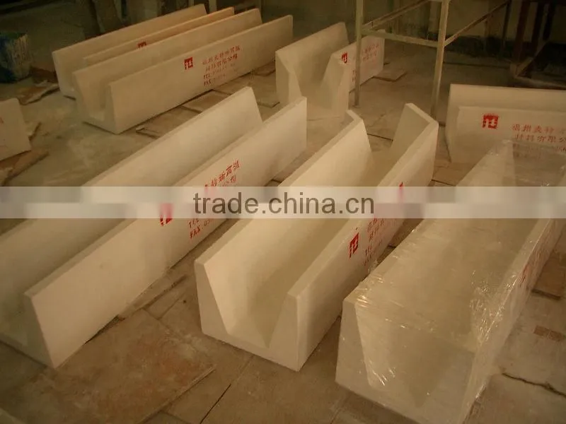 custom designed ceramic launder