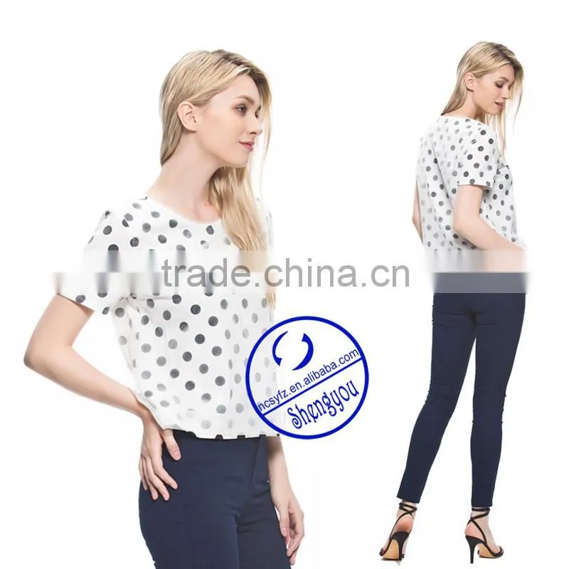China supplier custom fashion design women printed t shirt wholesale